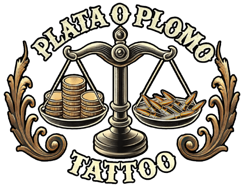 Plata o Plomo Tattoo Logo - Professionelles Tattoo Studio in Erkrath
